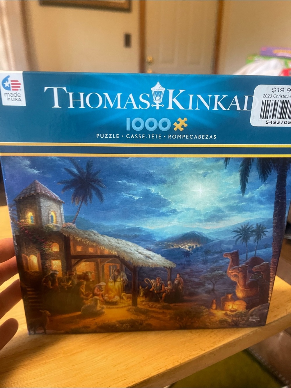 Thomas Kinkade Ceaco Jigsaw Puzzle - The Nativity - Christmas 1000 Pieces